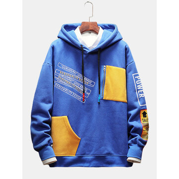 Neue japanische lose mit Kapuze große Flecken-beiläufige Art und Weise der Männer