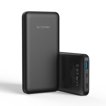 BlitzWolf® BW-P9 10000mAh 18W QC3.0 PD3.0 Tipo-c + Portas USB Power Bank com Carregamento Rápido Dupla Entrada e Saída para iPhone X XS para Interruptor para Samsung Xiaomi Huawei 