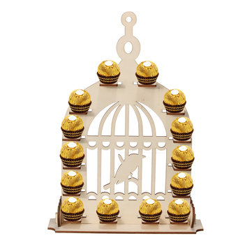 Diy Chocolate Creative Wooden Display Candy Stand Dessert Rack For