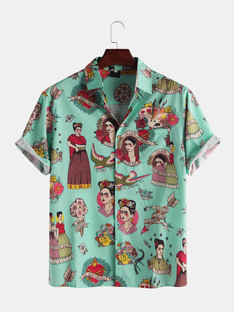 Palace Characters Drukuj koszule z krótkim rękawem