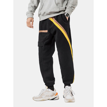 Homme Plus Velvet Thick Hit Color Harem Fitness Sports Large