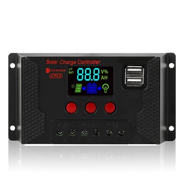 PWM 10A/20A/30A 12/24V Auto Adapt LCD Solar Charge Controller Photovoltaic Solar Panel Controller Battery Regulator Adjustable Parameter