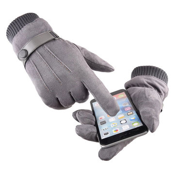 Gants en daim d'hiver pour hommes