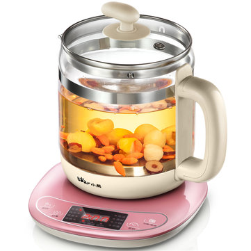 Urso YSH-B18W2 Mini Chaleira El&eacute;trica Multifuncional de Vidro Espessado Cura Pot Pot Bule Dom&eacute;stico 