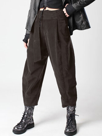 Women Elastic High Waist Harem Long Trousers