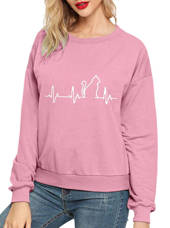 Katzen-Karikatur-Druck-Sweatshirts