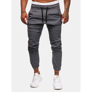 Cordón casual con cintura elástica Pantalones
